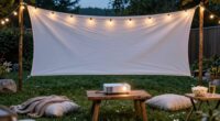 budget friendly backyard movie night