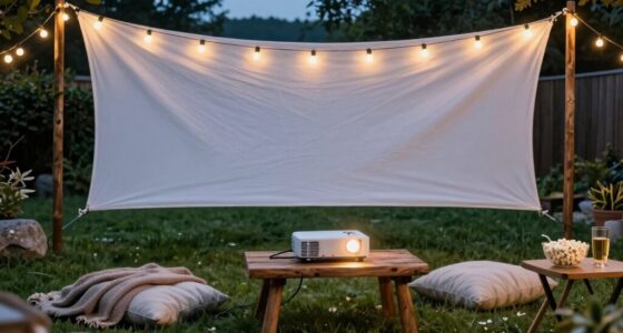 budget friendly backyard movie night