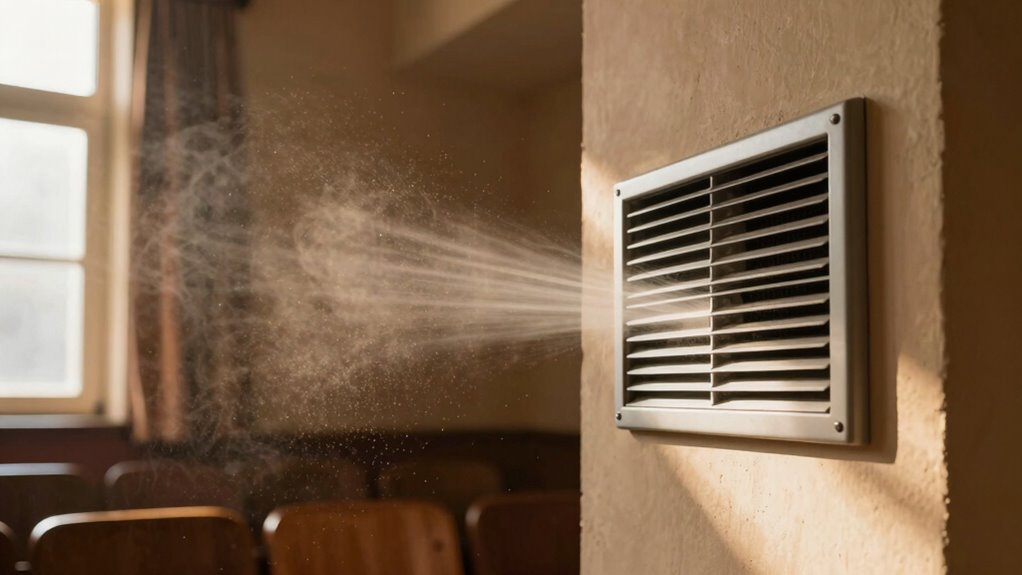 comfortable well ventilated theater environment