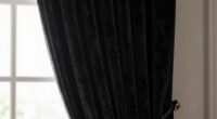 dark curtains improve ambiance