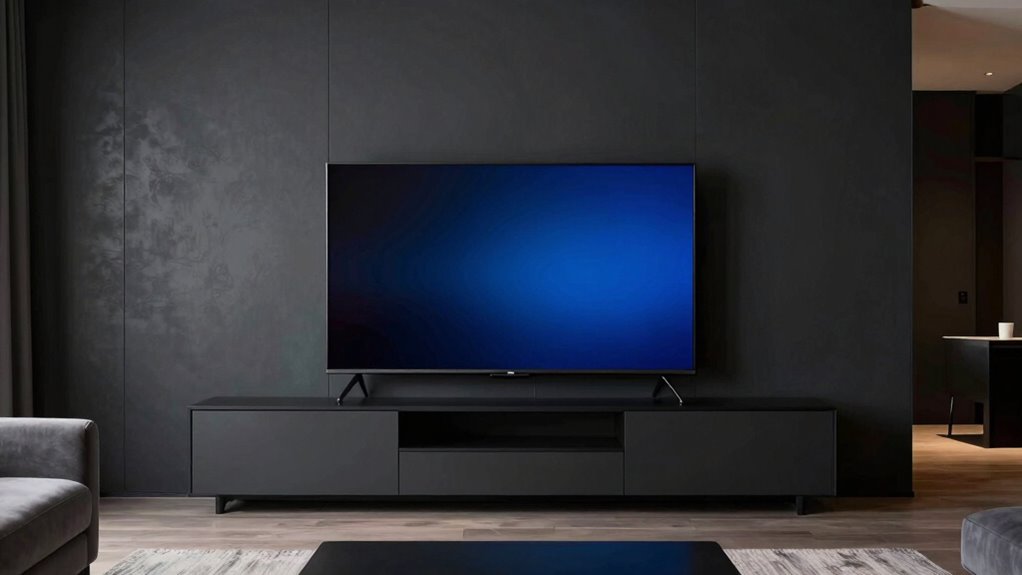enhance visibility with darker decor