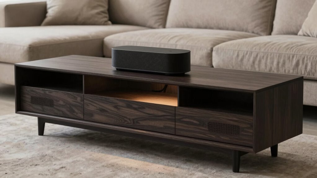 furniture selection enhances audio quality