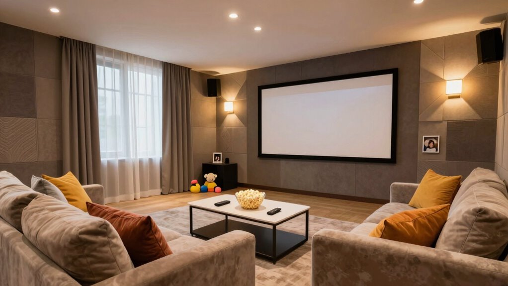 home theater soundproofing and seating