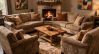 optimized family room seating arrangement