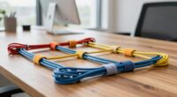 organize cables to prevent noise