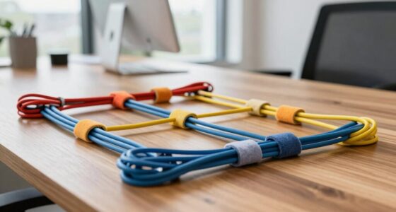 organize cables to prevent noise