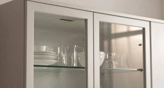 prevent glass cabinet overheating