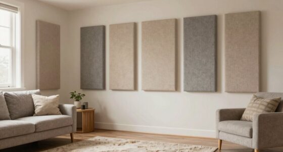 sound absorption without studio feel