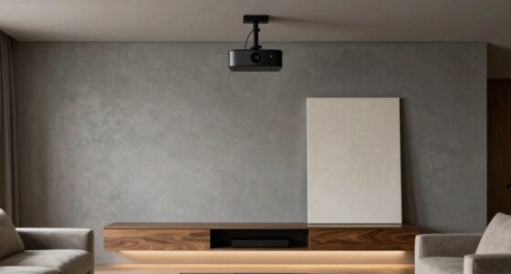 stylish intentional projector setup