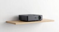 stylish unobtrusive projector shelf