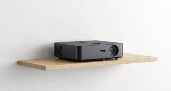 stylish unobtrusive projector shelf
