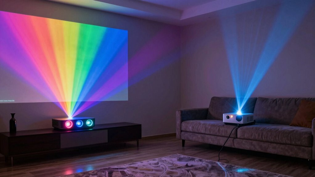 vibrant durable laser projectors