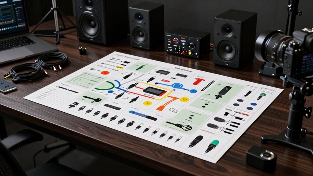 visual equipment setup management
